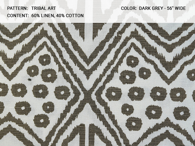 TRIBAL ART fabric collection cover - Catania Silks